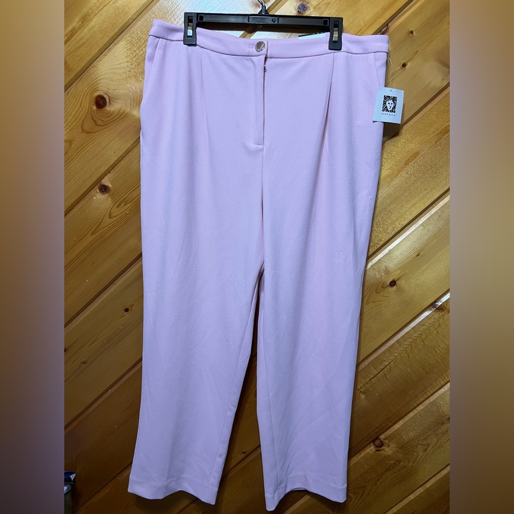 Anne Klein Soft Pink Trousers